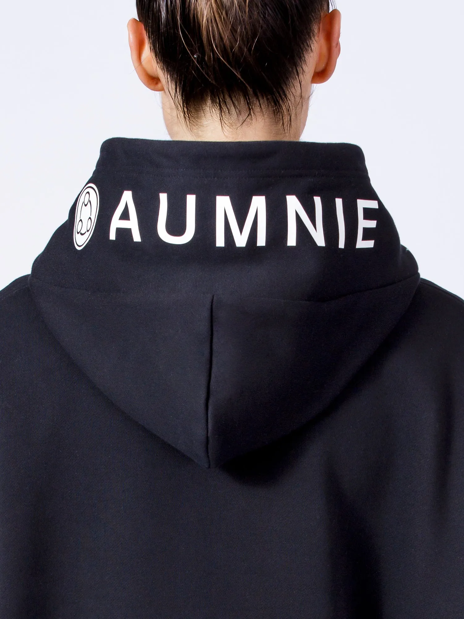 AUMNIE OVERSIZE HOODIE, BLACK