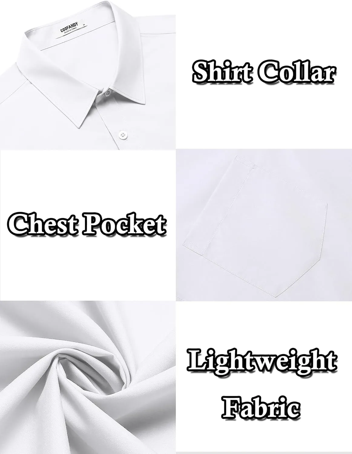 COOFANDY Mens Dress Shirts Soft Modal Business Casual Button Down Shirts Lightweight Spring Summer Shirts
