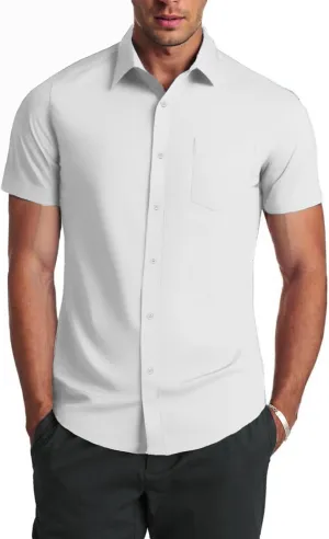 COOFANDY Mens Dress Shirts Soft Modal Business Casual Button Down Shirts Lightweight Spring Summer Shirts