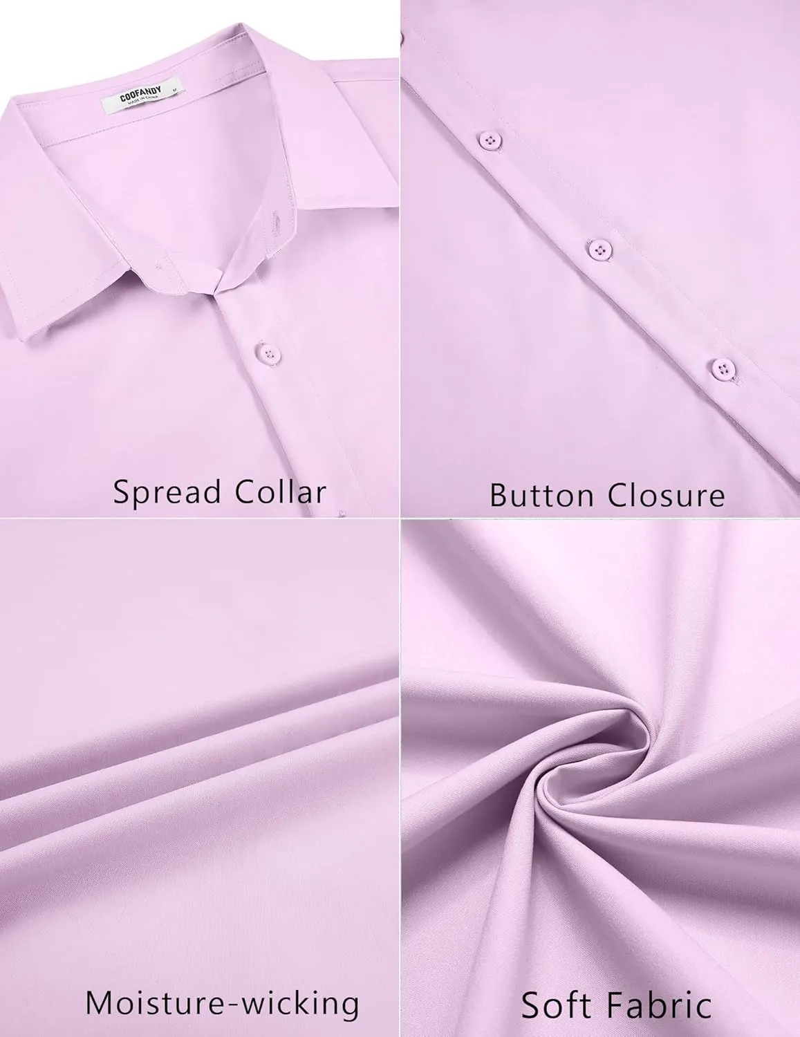 COOFANDY Men's Short Sleeve Button Down Casual Shirts for Men Summer Untucked Shirts