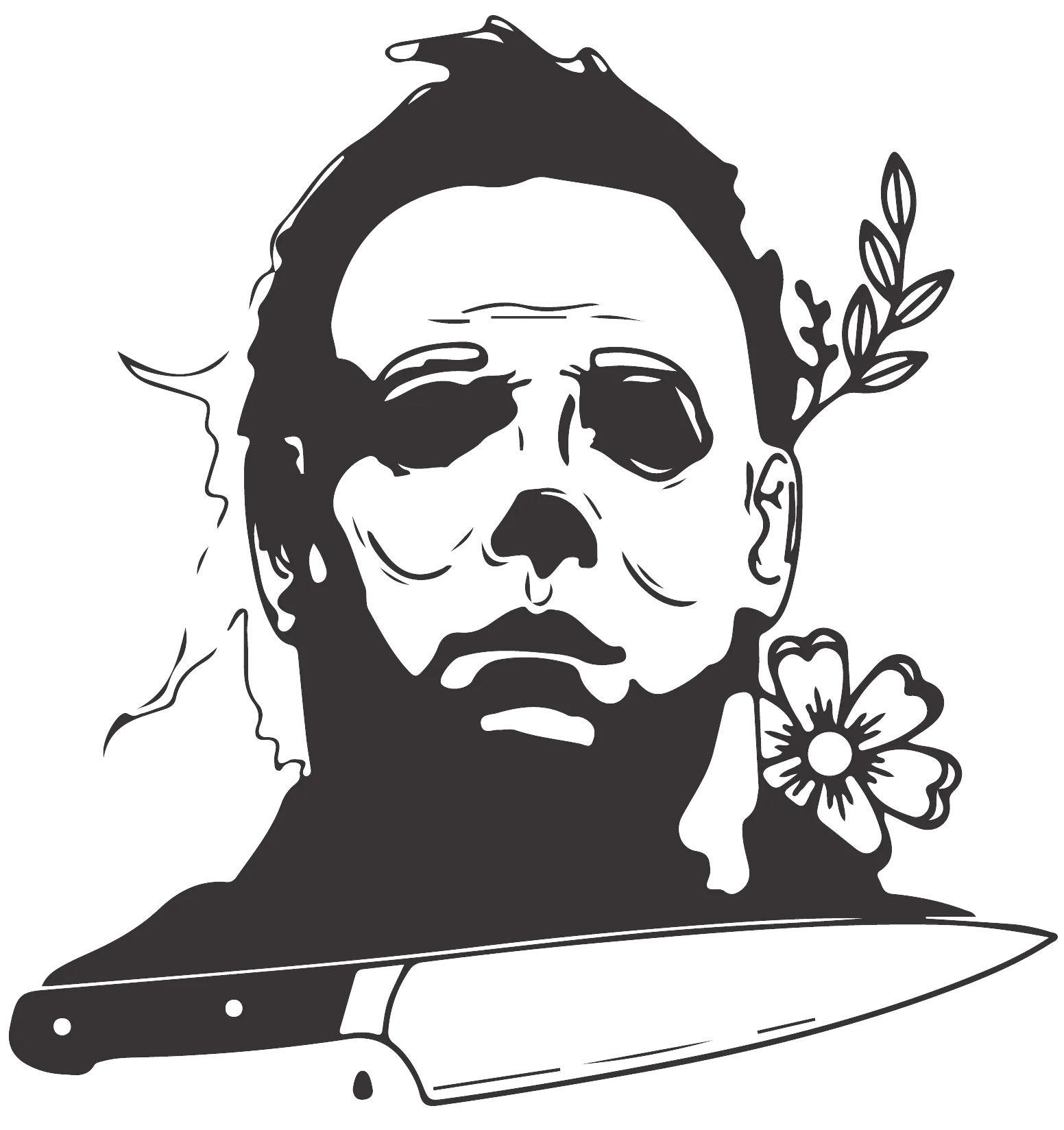 Halloween heat transfer, press and peel, no shirt