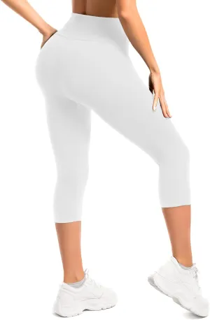 Hethrone Capri Leggings for Women, High Waisted Buttery Soft Women's Leggings for Workout