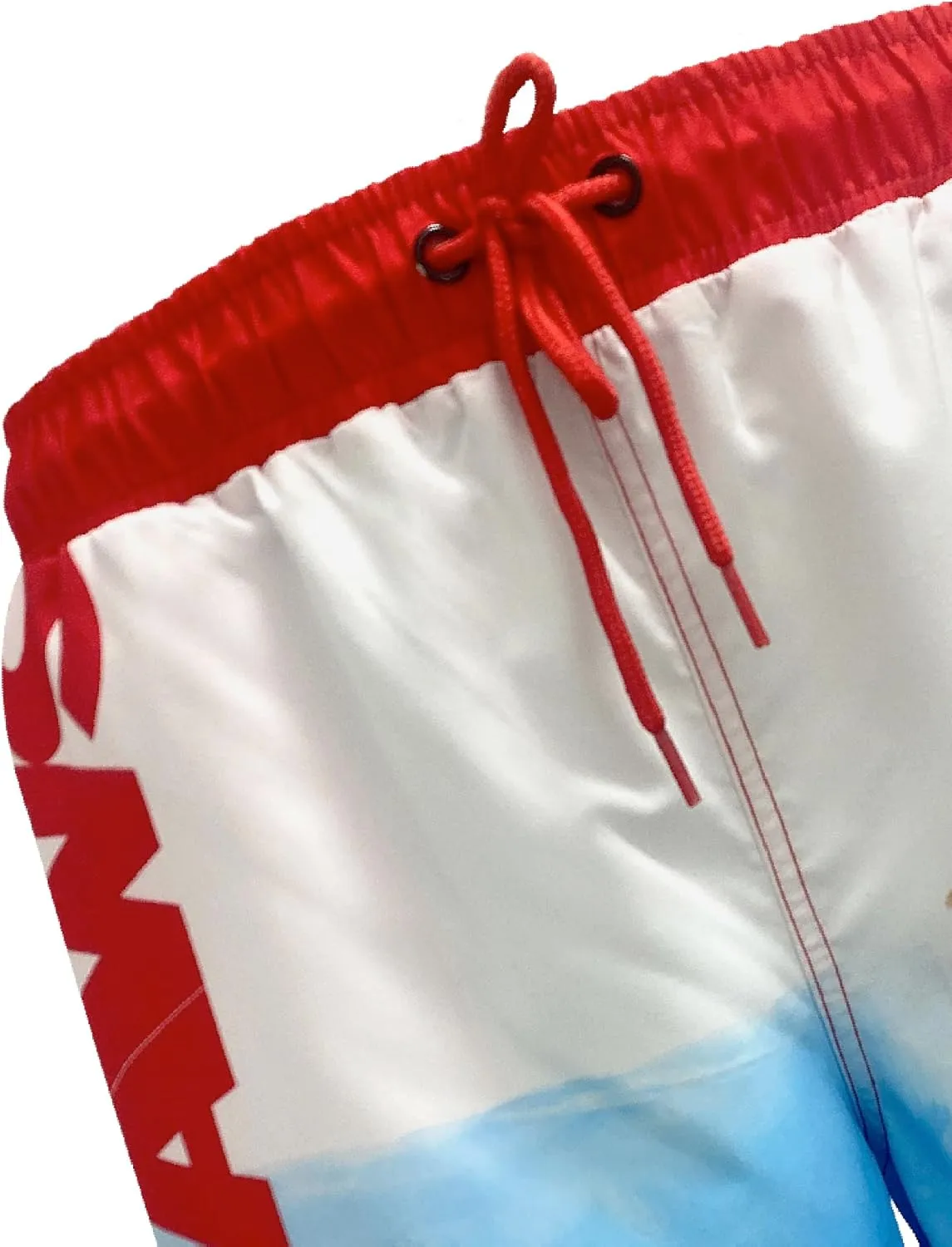 Jaws Men's Swim Trunks with Mesh Lining, Elastic Waistband, Drawstring & Side Pockets/Swimwear Board Shorts
