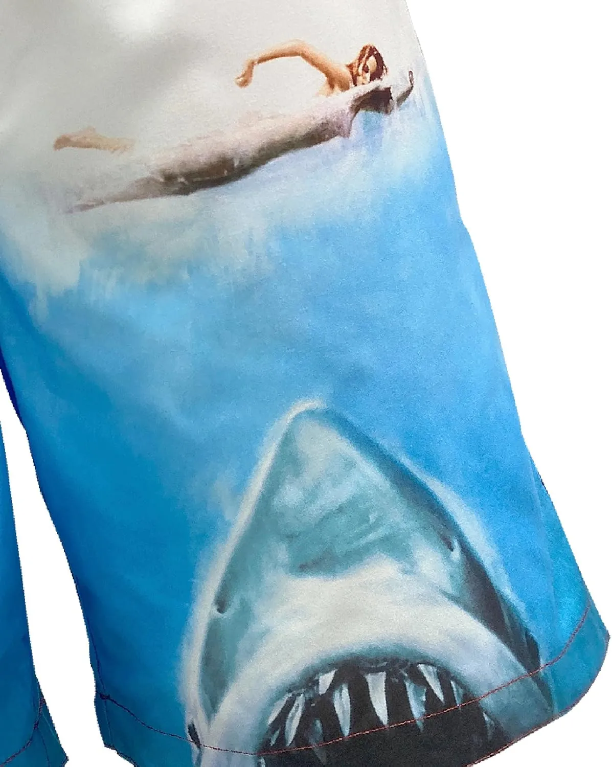 Jaws Men's Swim Trunks with Mesh Lining, Elastic Waistband, Drawstring & Side Pockets/Swimwear Board Shorts