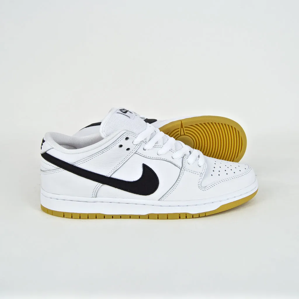 Nike SB - Dunk Low Pro Orange Label ISO Shoes - White / Black / Gum
