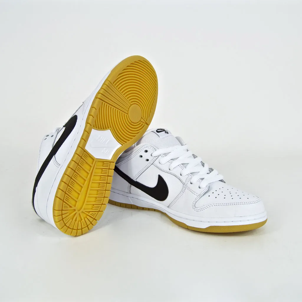 Nike SB - Dunk Low Pro Orange Label ISO Shoes - White / Black / Gum