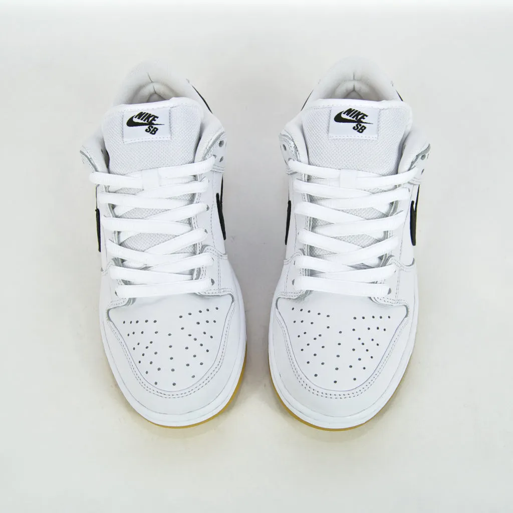 Nike SB - Dunk Low Pro Orange Label ISO Shoes - White / Black / Gum