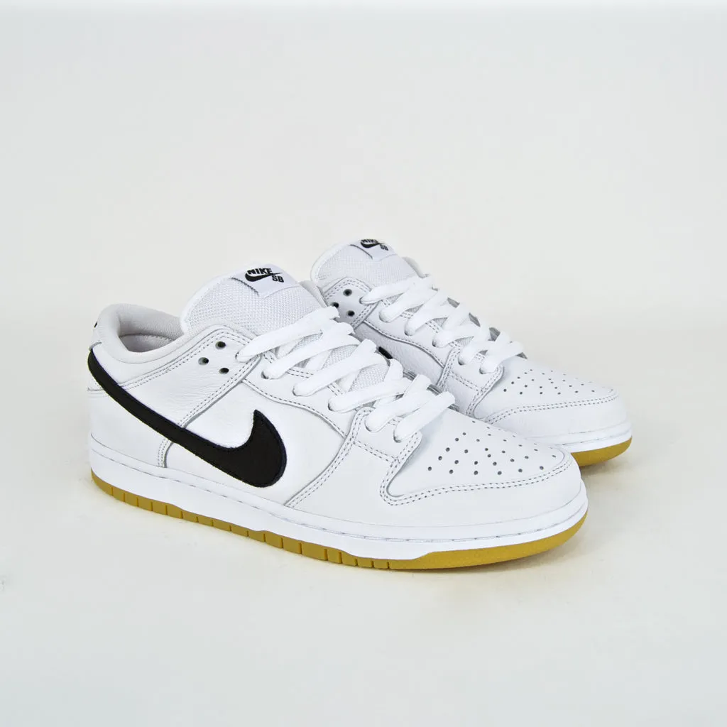 Nike SB - Dunk Low Pro Orange Label ISO Shoes - White / Black / Gum
