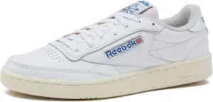 Reebok Unisex-Adult Club C 85 Vintage,FTWWHT/Chalk/VECBLU,3.5