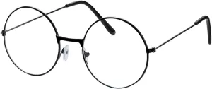 Spooktacular Creations Halloween Wizard Glasses, Old Men Round Wire Costume Glasses Accessory for Men Women Halloween Dress Up, Halloween Costume Prop