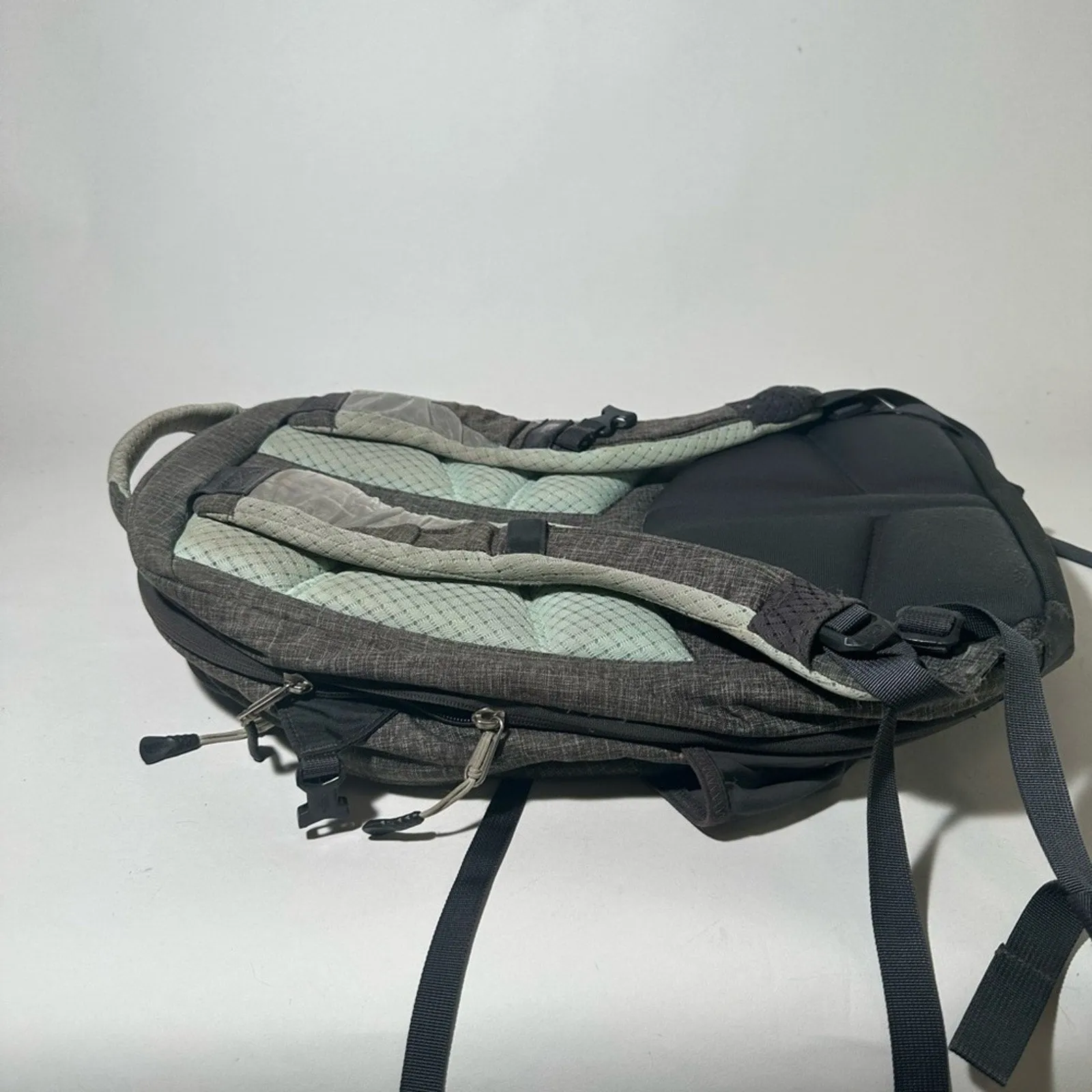 The North Face Black and Gray Backpack with Durable Design