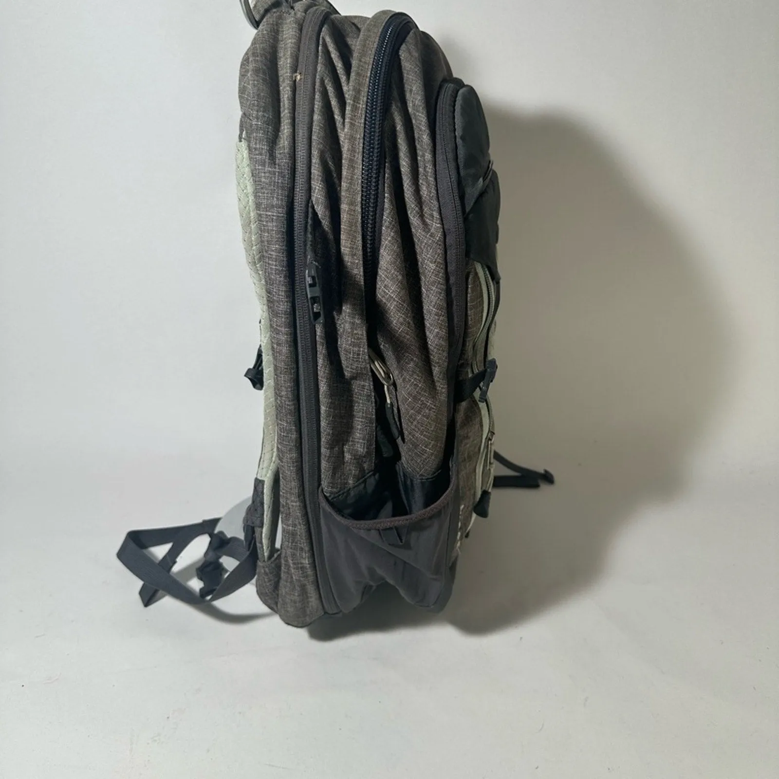 The North Face Black and Gray Backpack with Durable Design