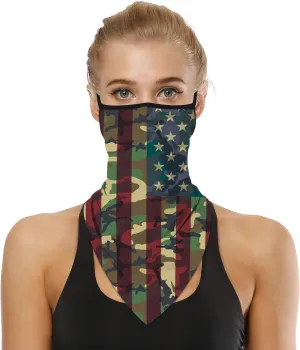 YAYOUREL Neck Gaiter Face Mask Covering Bandanas for Men Women Summer UV Face Scarf Mask Cover Facemask Balaclava Headbands