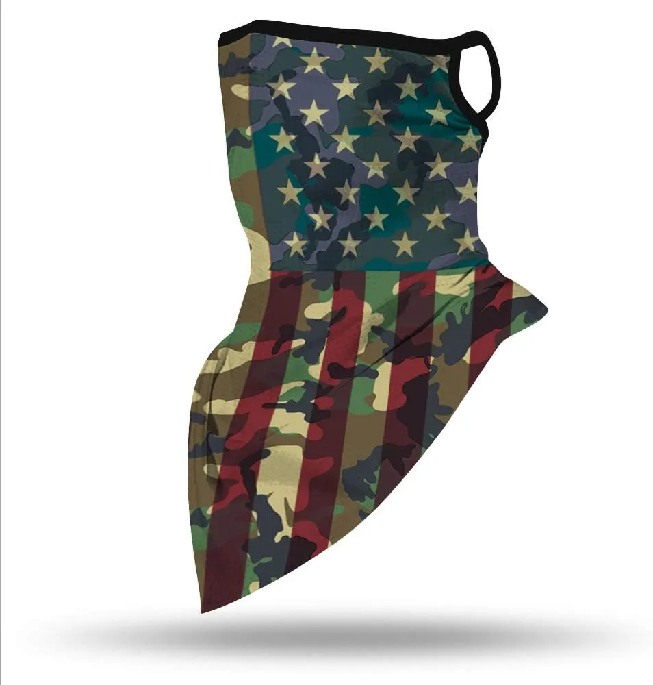 YAYOUREL Neck Gaiter Face Mask Covering Bandanas for Men Women Summer UV Face Scarf Mask Cover Facemask Balaclava Headbands